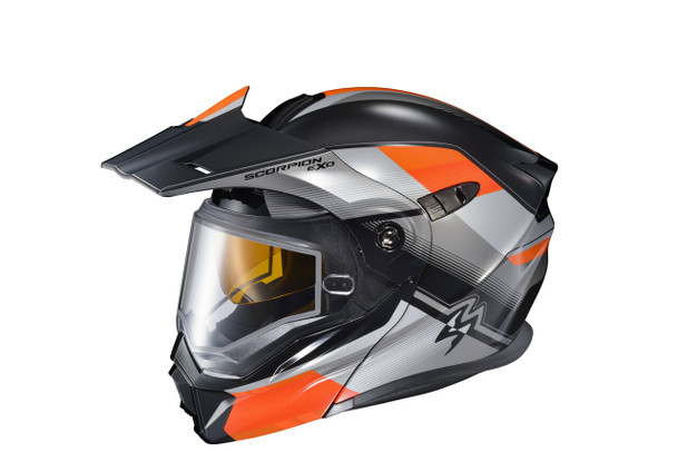 Scorpion Exo Exo-At950 Cold Weather Helmet Zec Orange 2X (Dual Pane) 95-1817-Sd