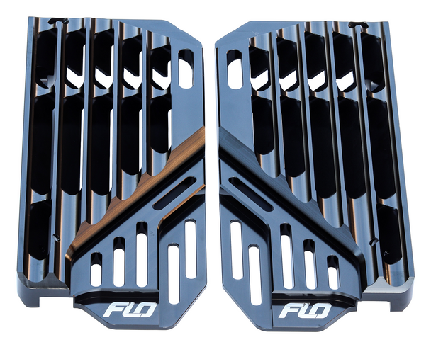 Flo Motorsports High Flow Radiator Braces Black Flo753-3Blk