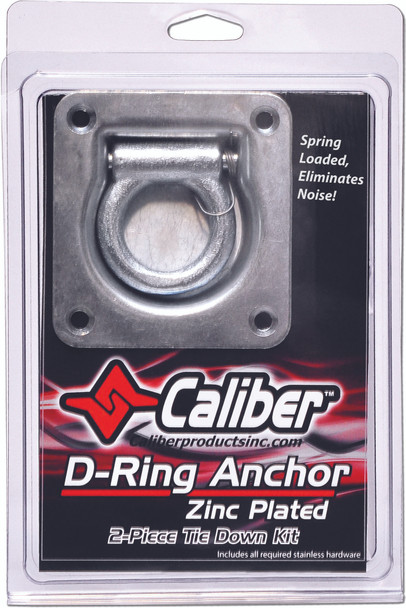 Caliber Zinc Coated Trailer D-Ring Kit 13520