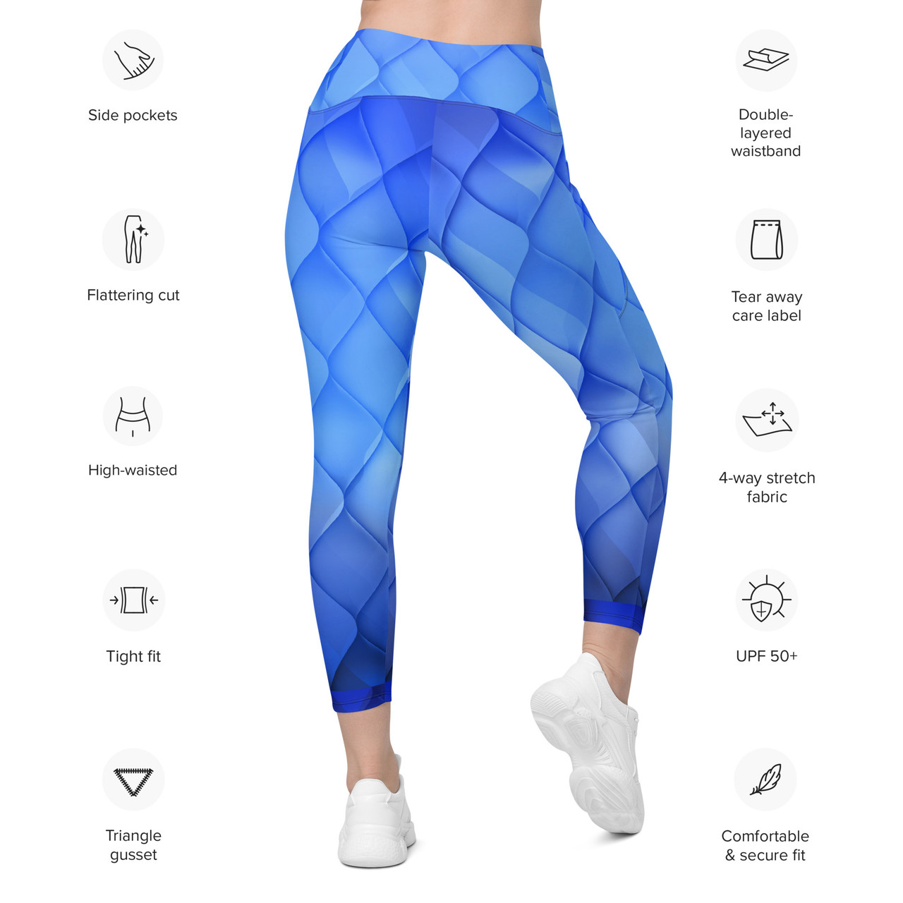 Buy Timbre Women's Golden Mermaid Leggings Fish Scale 3D Printed Leggings  at Amazon.in