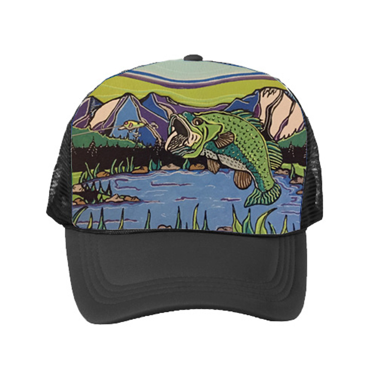 It's All About That Bass Low-Profile Trucker Snapback Hat - Black - Lure  Outdoors