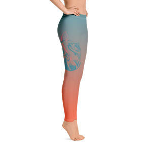 Lure Leggings -Teal/Orange Fade Lure Leggings -Teal/Orange Fade