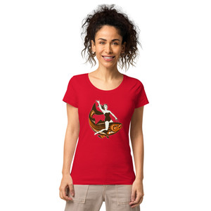 Women’s fish rider organic t-shirt