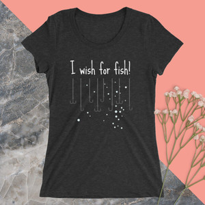 Ladies' short sleeve t-shirt - I wish for fish! Ladies' short sleeve t-shirt - I wish for fish!