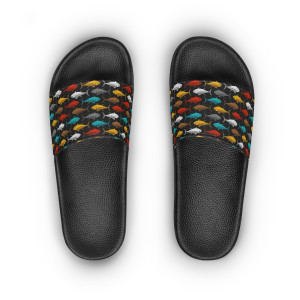 Women's Slide Sandals - Colorful Fish Women's Slide Sandals - Colorful Fish