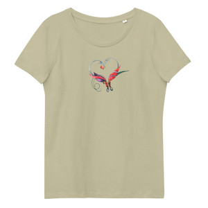 Women's fitted eco tee - Love Fly Fishing Women's fitted eco tee - Love Fly Fishing