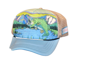 It's "All About That Bass" Low-Profile Trucker Snapback Hat - Light Blue It's "All About That Bass" Low-Profile Trucker Snapback Hat - Light Blue