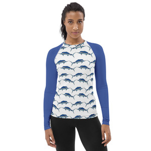 Women's Rash Guard - Sail Fish UPF 50+ Women's Rash Guard - Sail Fish UPF 50+