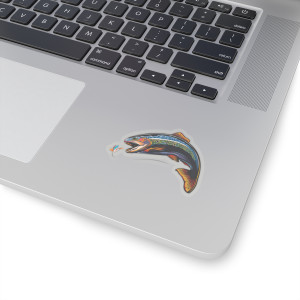 Trout Catching Fly Sticker Trout Catching Fly Sticker