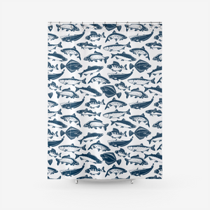 Bathroom Shower Curtain - Ocean Fish