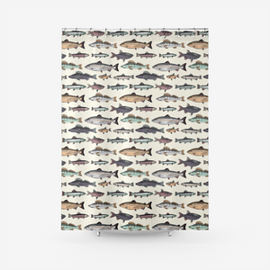 Bathroom Shower Curtain - Multi Fish Bathroom Shower Curtain - Multi Fish