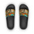 Women's Slide Sandals - Brown Trout Pattern