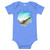 Baby short sleeve one piece - Asleep at the Reel