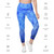 Blue Fish Scale Leggings with pockets UPF 50+