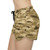 Women's Casual Shorts - Brown/Tan Fish Camo