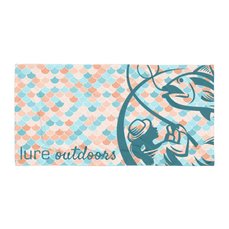 Lure Lady Beach Towel