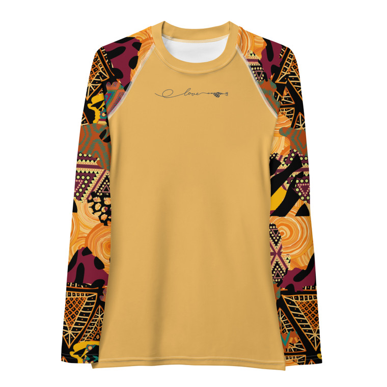 Women's Rash Guard - Love UPF 50+