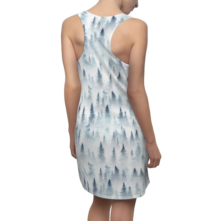 Women's Cut & Sew Racerback Dress - Trees