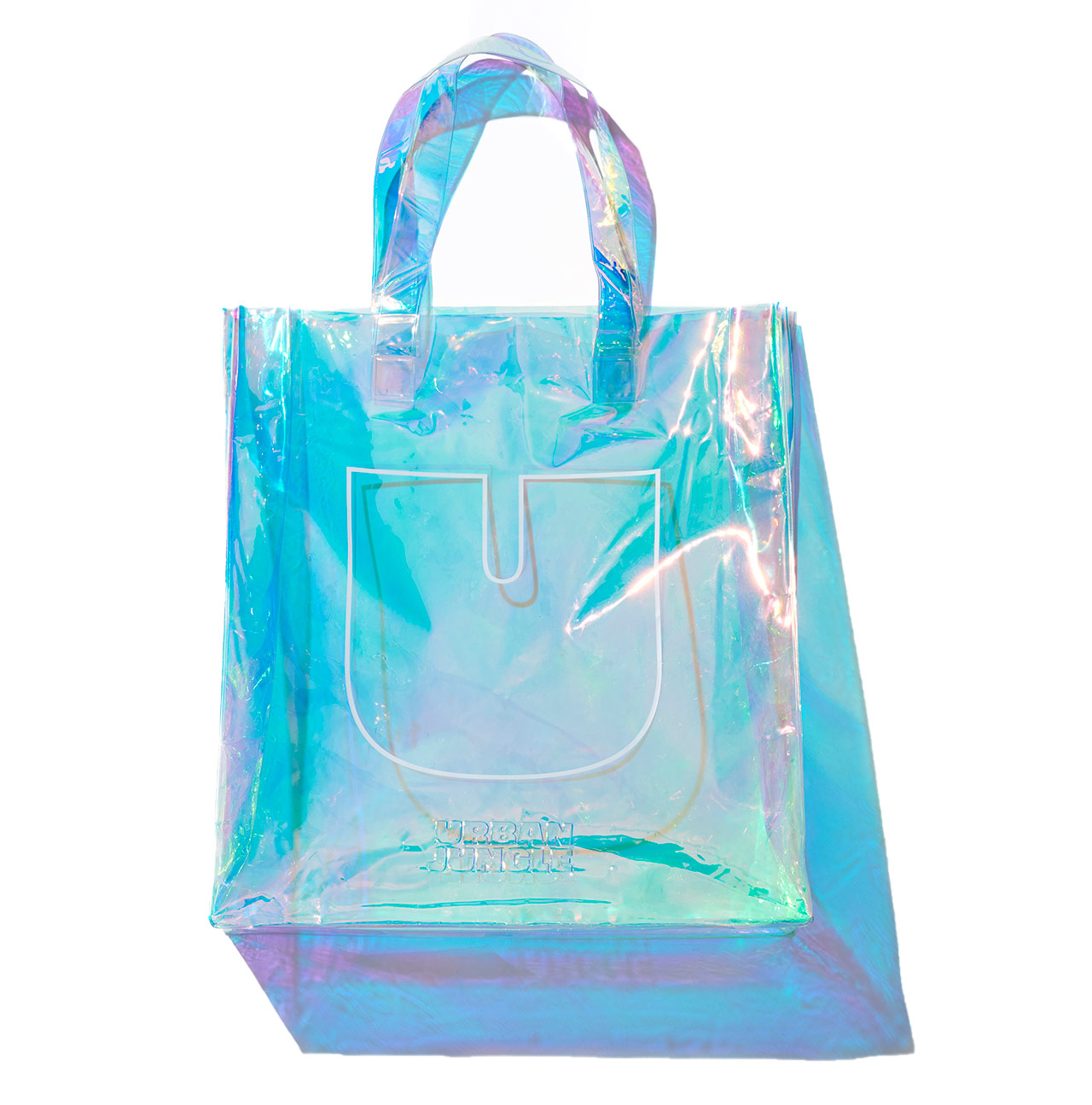 3pcs Holographic Clear Plastic Small Gift Bag for Party (8.5x8.1x4.1  inches) - Walmart.com