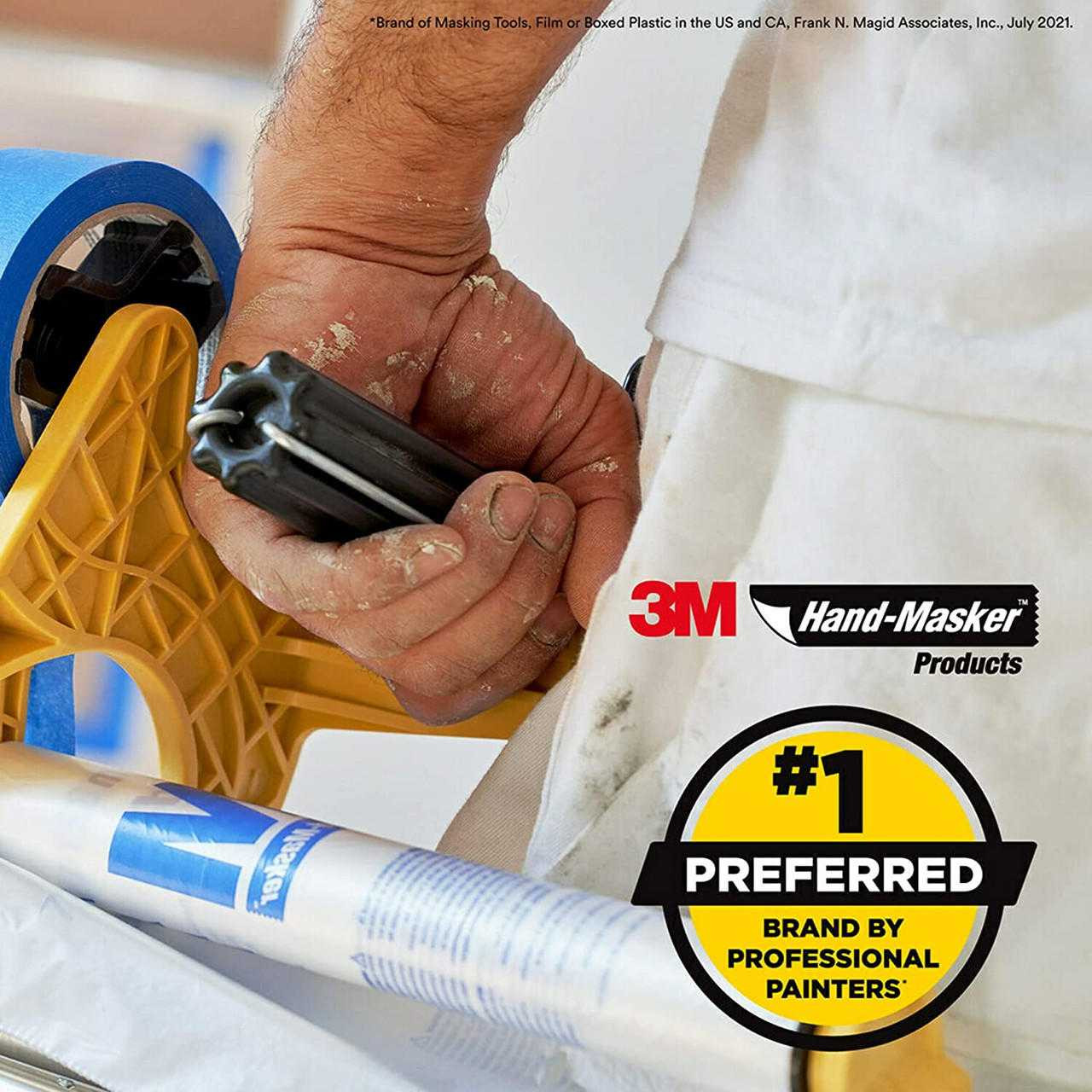 3M™ Hand-Masker™ Masking Film MFB-9, 9 ft x 400 ft x .31 mil (2,74 m x 121 m x .00787 mm)