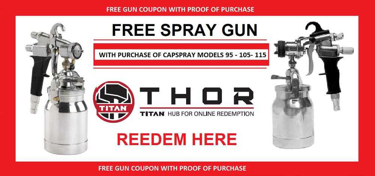 Titan CAPSPRAY 95 W/ MAXUM II GUN or MAXUM ELITE Spray Gun