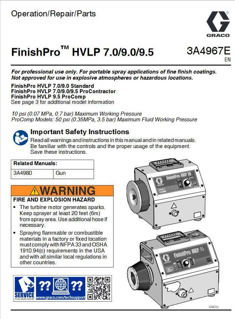 FinishPro HVLP 7.0 Standard Series Sprayer