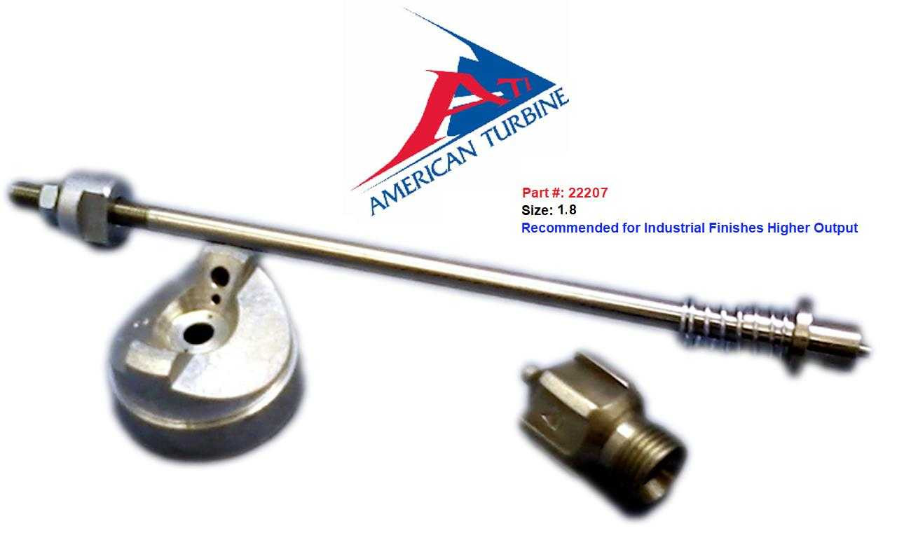 American Turbine Spray Gun 0.7 mm Fluid Set