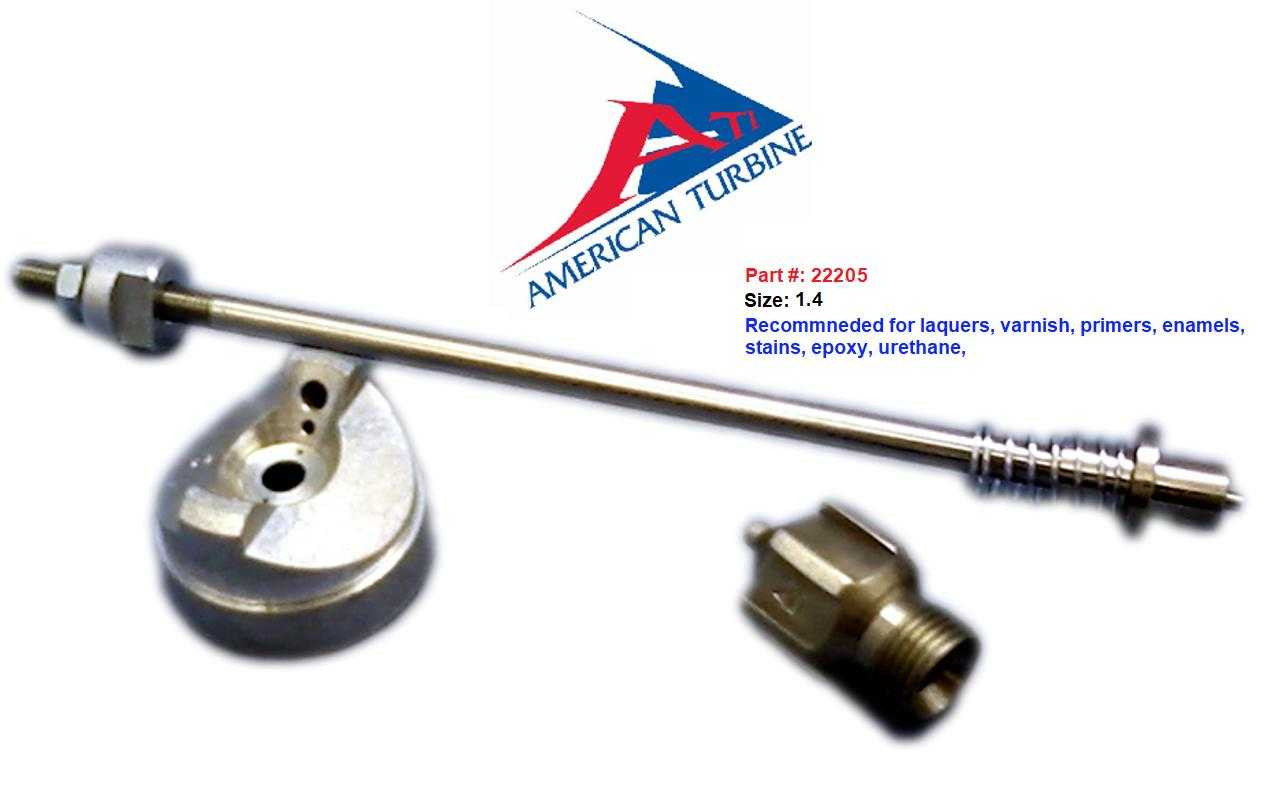American Turbine Spray Gun 1.4 mm Fluid Set