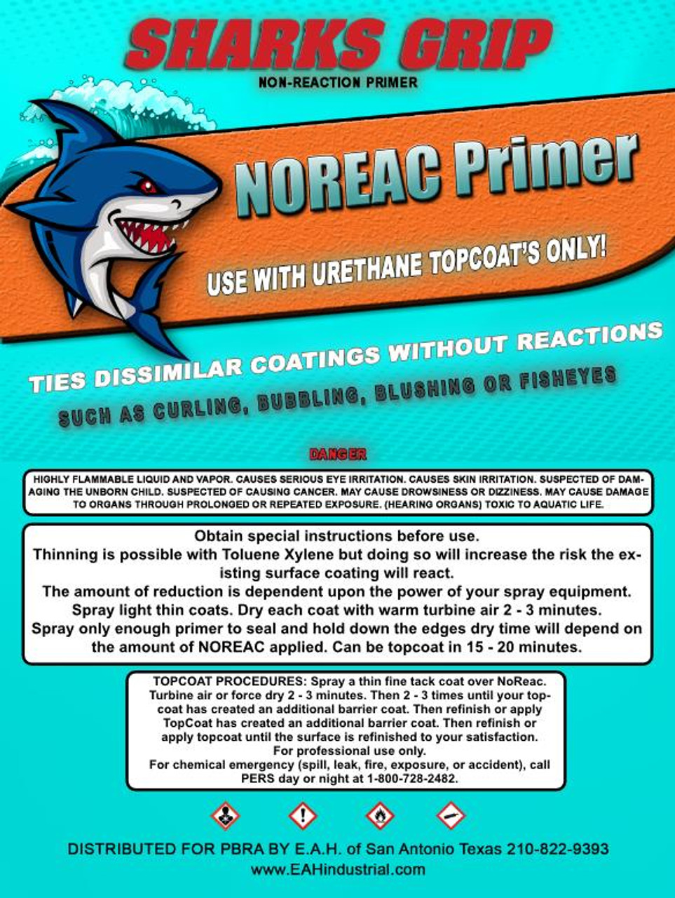 SharkGrip Bathtub Refinishing Coatings Noreac No Reaction Tie Coat Primer 