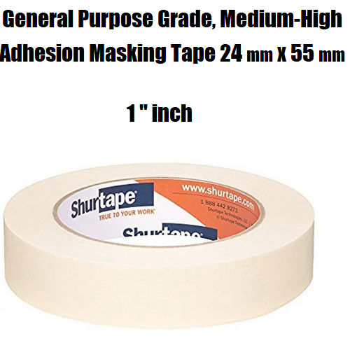 Shurtape General Purpose Grade Medium-High Adhesion Masking Tape