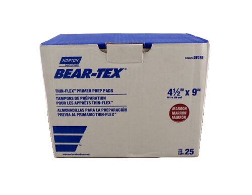 Norton 6" x 9" Bear-Tex Maroon Primer Prep Scuff Pad