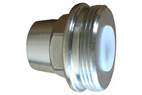 Spray fluid screw nut replacement part for For Fuji T-70 and T-75G spray guns.