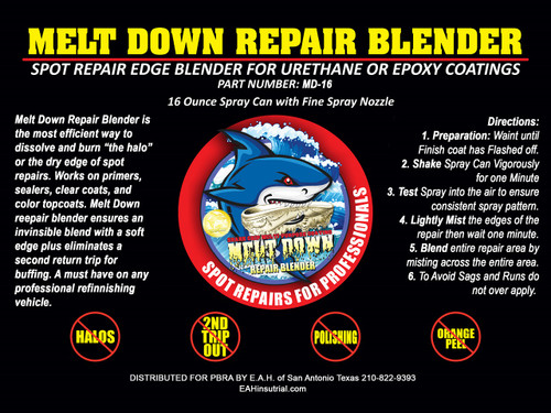 Melt Down Urethane Paint Repair Blender