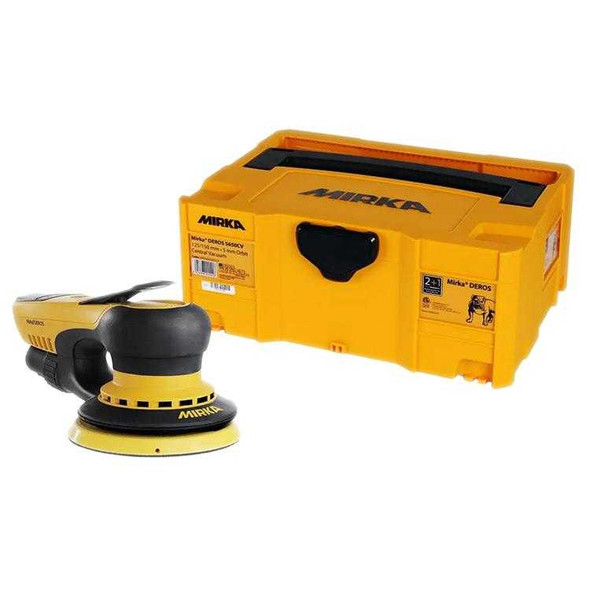 Mirka 6in Deros 650CV 150mm, 5mm Orbit, Electric Random Orbital Sander