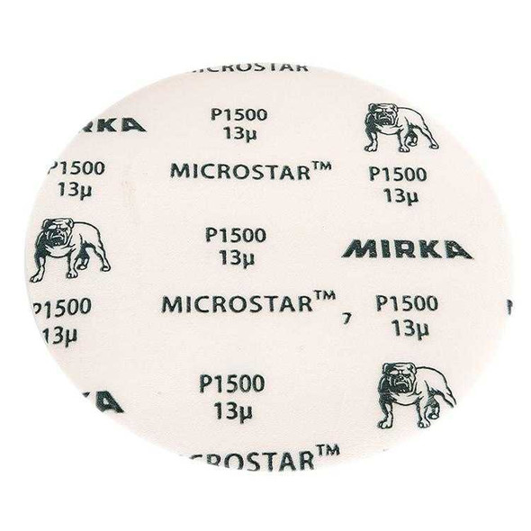 Mirka Microstar 6 in. Film-Backed Grip Disc 1000G, Qty 50