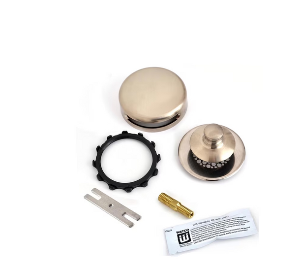 Nufit - Lift and Turn Trim Drain Kit Brushed Nickel