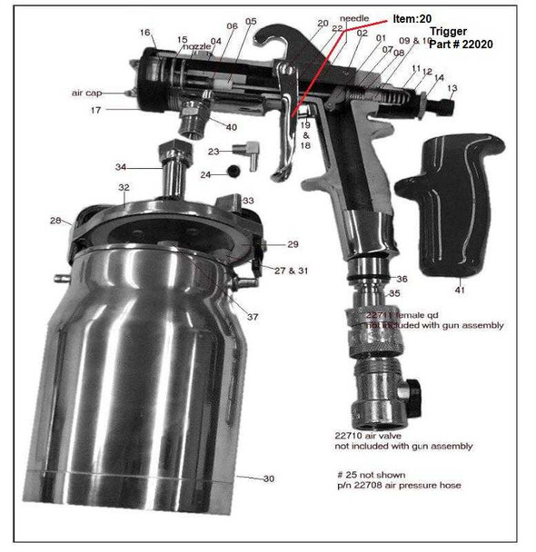 American Turbine Spray Gun Trigger