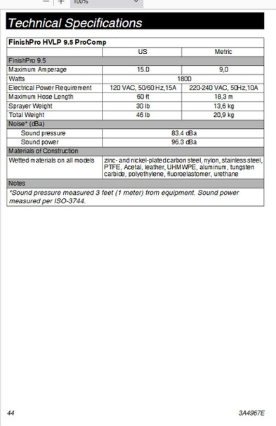 FinishPro HVLP 9.0 Standard Series Sprayer