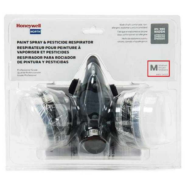 5500 Series OV/R95 Half Mask Respirator- Size Large