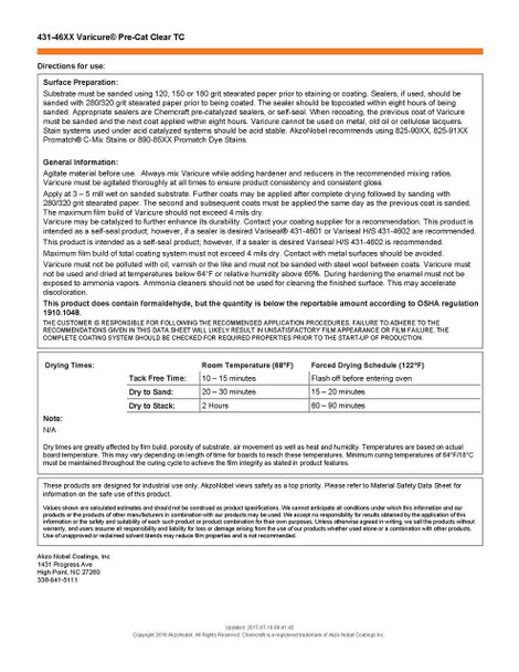 Varicure Pre-Cat Clear