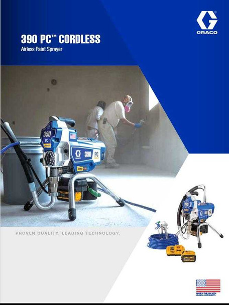 390 PC Cordless 390 PC Cordless Airless Sprayer Stand 390 PC Cordless 390 PC Cordless Airless Sprayer Stand