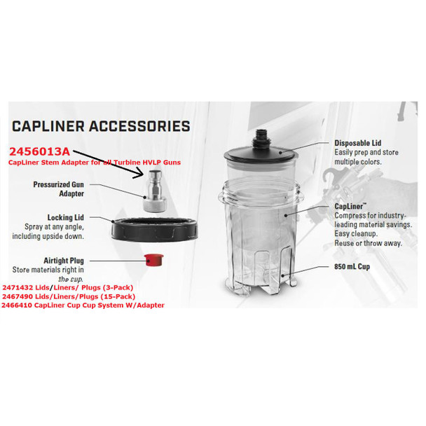  Titan Capliner Cup Complete System-Includes Adapter 