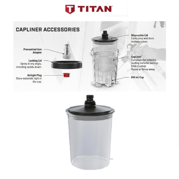 Titan Capspray X Maxum II with CapLiner and #3 Needle Nozzle 
