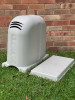 Polyslab with Pump Cover in Birch Grey Polyethylene 640mm x 340mm x 550mm High