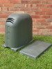 Polyslab with Pump Cover in HERITAGE GREEN Polyethylene 640mm x 340mm x 550mm High