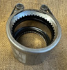 Norma axial pipe restraint couplings for stainless steel, cast iron and gal steel pipe, end view showing seal