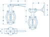 200mm Worm Gear Butterfly Valve Wafer Style with S/Steel Disc "Certified"