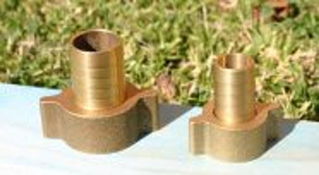 20mm Brass Nut & Tail with Rubber Washer - Made in Australia - 3/4" BSP