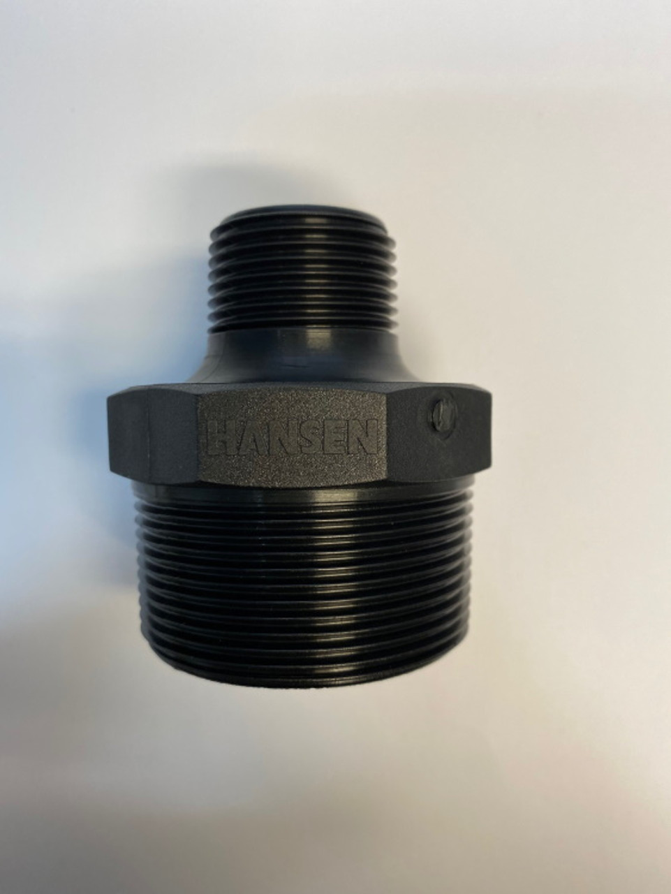 Reducing Nipple 1 1/2" x 1 1/4" Nyglass (Glass Reinforced Nylon) BSP Threads Reducing Nipple 1 1/2" x 1 1/4" Nyglass (Glass Reinforced Nylon) BSP Threads