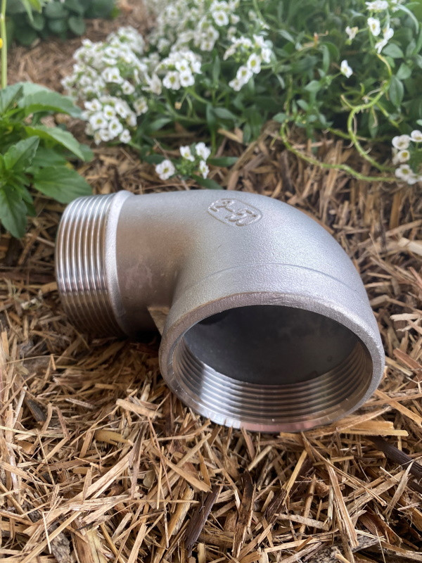 Elbow, 20mm (3/4" BSP) 316 Stainless Steel with BSP Male x BSP Female Threads